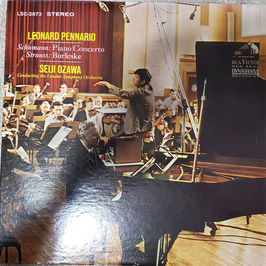 Leonard Pennario, London Symphony Orchestra, Seiji Ozawa, Robert Schumann, Richard Strauss - Concerto In A Minor, Op 54 / Burleske (LP) (VG+) - Endless Media