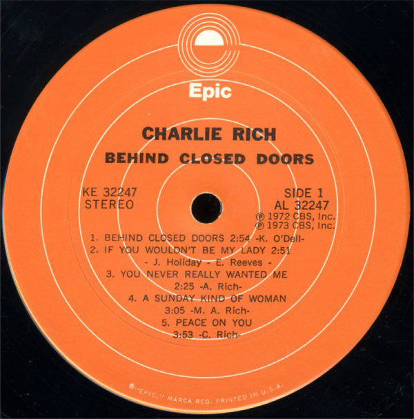 Charlie Rich - Behind Closed Doors (LP) (VG) - Endless Media