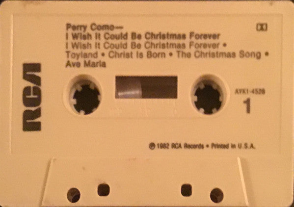 Perry Como - I Wish It Could Be Christmas Forever (Cassette) (M) - Endless Media