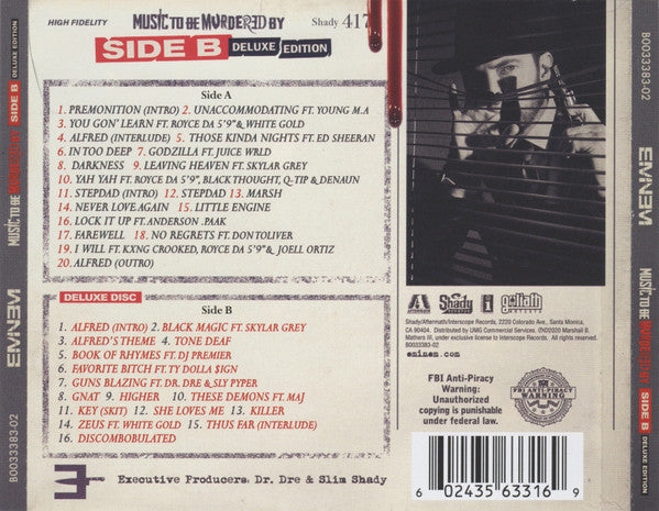 Eminem, Slim Shady - Music To Be Murdered By (Side B) (2xCD) (M) - Endless Media