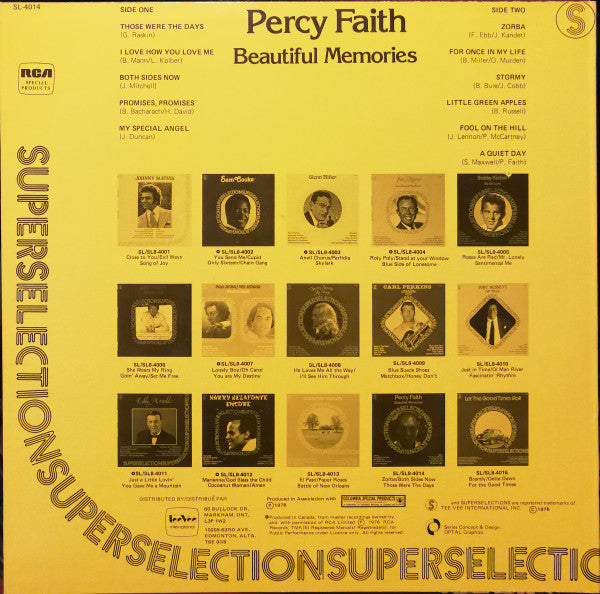 Percy Faith - Beautiful Memories (LP) (VG+) - Endless Media