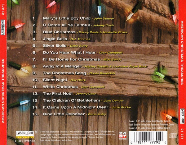 Various - American Christmas Treasures (CD) (M) - Endless Media