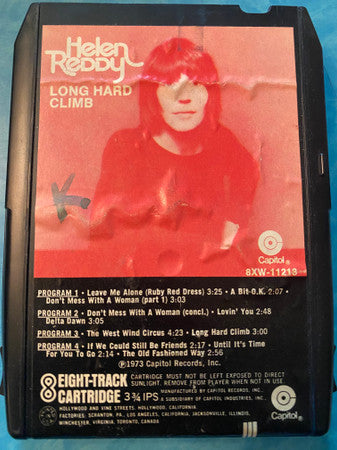 Helen Reddy - Long Hard Climb  (8-Track Cartridge) (G) - Endless Media