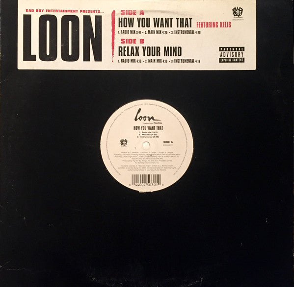 Loon - How You Want That / Relax Your Mind (12") (VG) - Endless Media