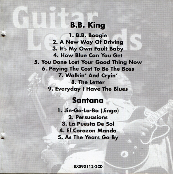 Santana, B.B. King - Guitar Legends - Santana/B.B. King (2xCD) (M) - Endless Media