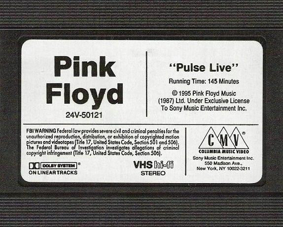 Pink Floyd - Pulse Live (VHS) (VG+) - Endless Media