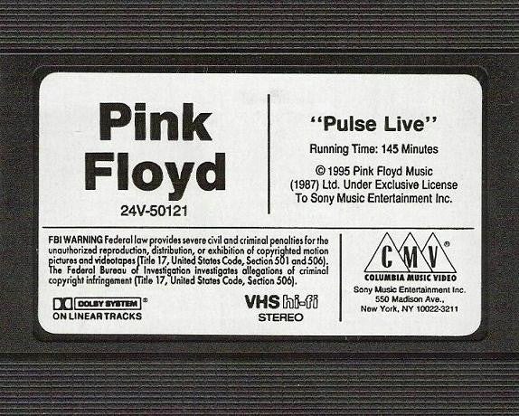 Pink Floyd : Pulse Live (VHS, NTSC)