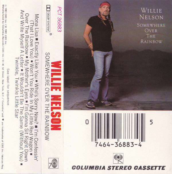 Willie Nelson - Somewhere Over The Rainbow (Cassette) (VG+) - Endless Media