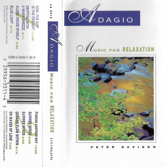 Peter Davison - Adagio Music For Relaxation (Cassette) (VG+) - Endless Media