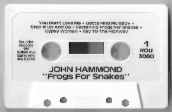 John Paul Hammond - Frogs For Snakes (Cassette) (VG+) - Endless Media