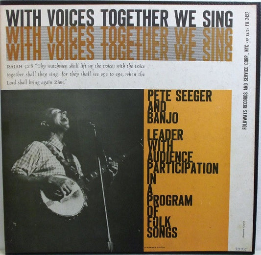 Pete Seeger - With Voices Together We Sing (LP) (VG+) - Endless Media