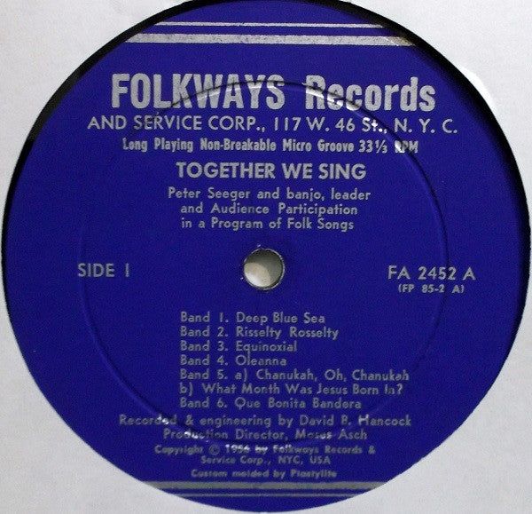 Pete Seeger - With Voices Together We Sing (LP) (VG+) - Endless Media