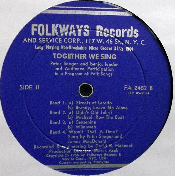 Pete Seeger - With Voices Together We Sing (LP) (VG+) - Endless Media