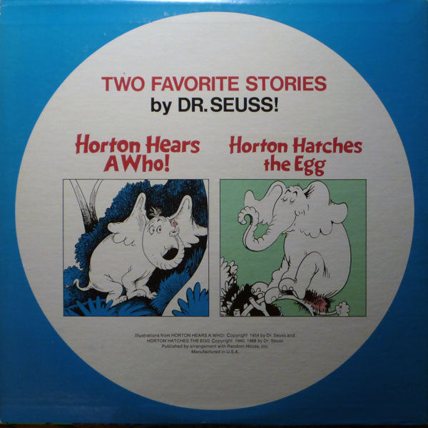 Dr. Seuss - Horton Hears A Who! & Horton Hatches The Egg (LP) (F) - Endless Media