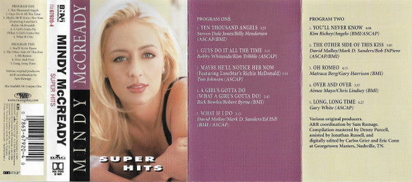 Mindy McCready - Super Hits (Cassette) (VG+) - Endless Media