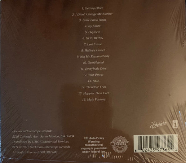 Billie Eilish - Happier Than Ever (CD) (M) - Endless Media