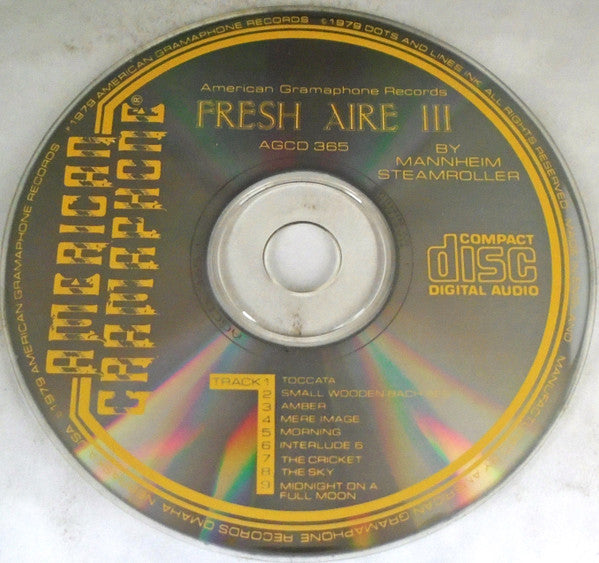Mannheim Steamroller - Fresh Aire III (CD) (NM or M-) - Endless Media