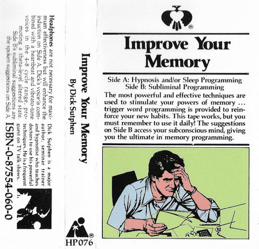 Dick Sutphen - Improve Your Memory (Cassette) (VG+) - Endless Media