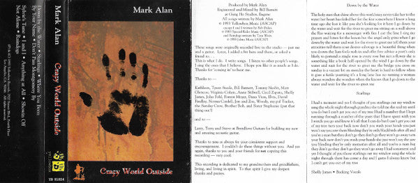 Mark Alan - Crazy World Outside (Cassette) (VG+) - Endless Media