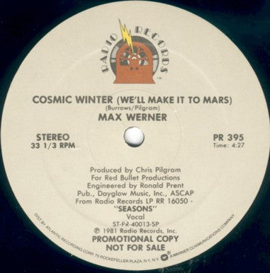 Max Werner - Summer In The City / Cosmic Winter (We'll Make It To Mars) (12") (VG+) - Endless Media