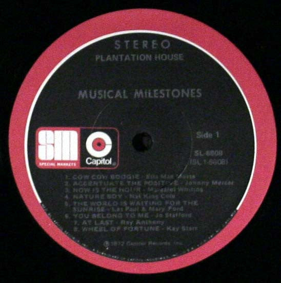 Various - Musical Milestones (LP) (VG) - Endless Media