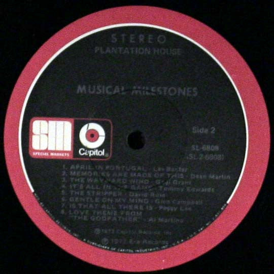 Various - Musical Milestones (LP) (VG) - Endless Media