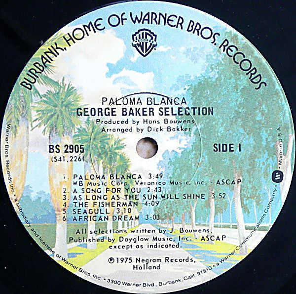 George Baker Selection - Paloma Blanca (LP) (VG) - Endless Media