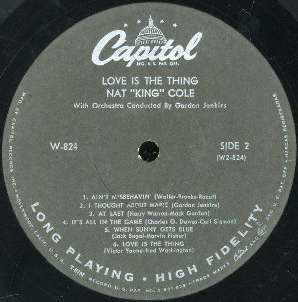 Nat King Cole - Love Is The Thing (LP) (G) - Endless Media