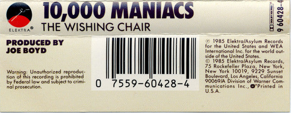 10,000 Maniacs : The Wishing Chair (Cass, Album, SR,)