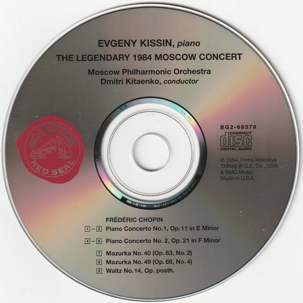 Yevgeny Kissin - The Legendary 1984 Moscow Concert (Chopin Piano Concertos Nos. 1 & 2) (CD) (NM or M-) - Endless Media