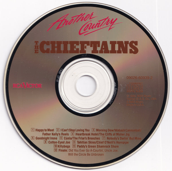 The Chieftains With Chet Atkins, Emmylou Harris, Colin James  - Another Country (CD) (VG+) - Endless Media