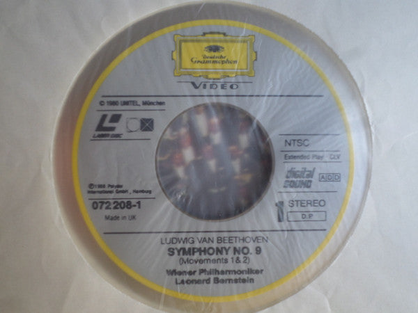 Leonard Bernstein, Wiener Philharmoniker, Ludwig van Beethoven : Symphony No.9 (CDV, 12", RM)