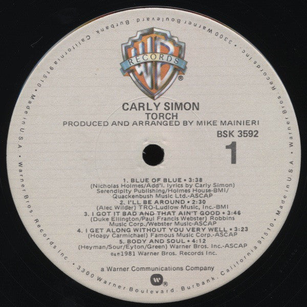 Carly Simon - Torch (Album) (VG) - Endless Media