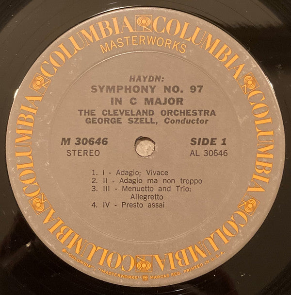 George Szell Conducts Joseph Haydn, The Cleveland Orchestra - Symphonies No. 97 In C And No. 98 In B Flat (LP) (VG) - Endless Media