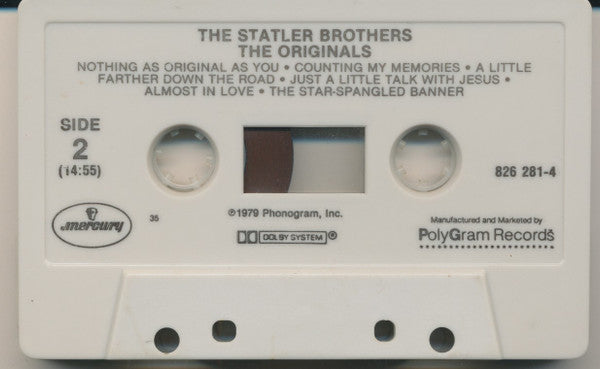 The Statler Brothers - The Originals (Cassette) (VG+) - Endless Media