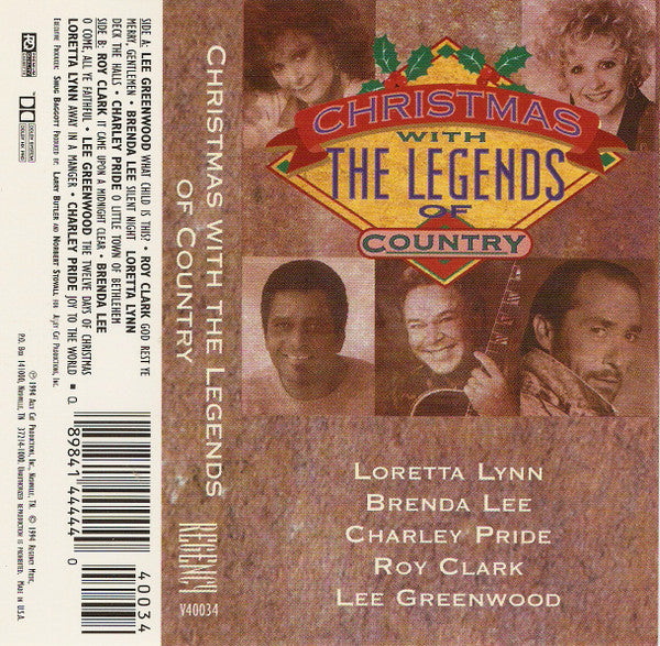 Various - Christmas With The Legends Of Country (Cassette) (M) - Endless Media