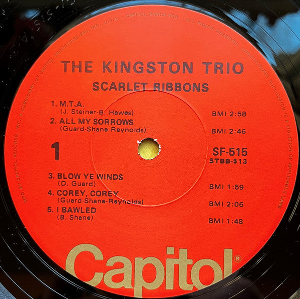 Kingston Trio - Scarlet Ribbons (LP) (VG+) - Endless Media