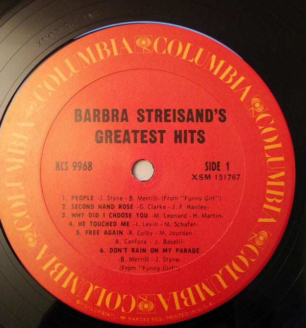 Barbra Streisand - Barbra Streisand's Greatest Hits (LP) (VG+) - Endless Media