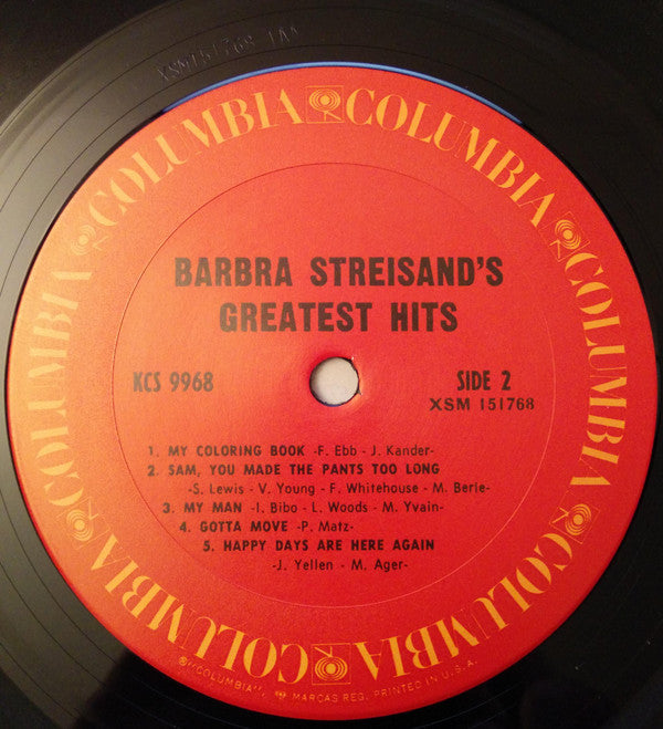 Barbra Streisand - Barbra Streisand's Greatest Hits (LP) (VG+) - Endless Media