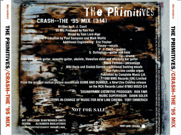 The Primitives - Crash - The '95 Mix (CD) (VG+) - Endless Media