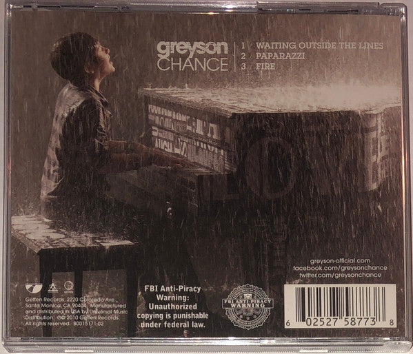 Greyson Chance - Waiting Outside The Lines (CD) (VG) - Endless Media