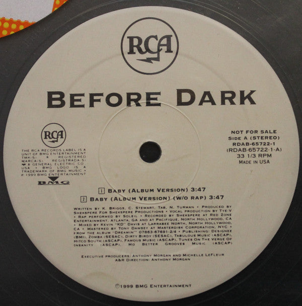 Before Dark - Baby (12") (VG+) - Endless Media