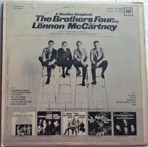 The Brothers Four Sing Lennon-McCartney - A Beatles Songbook (LP) (VG) - Endless Media