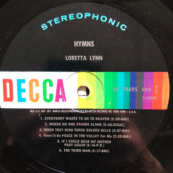 Loretta Lynn - Hymns (LP) (VG+) - Endless Media