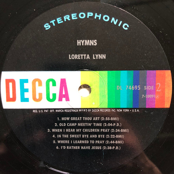 Loretta Lynn - Hymns (LP) (VG+) - Endless Media