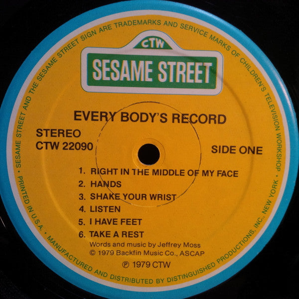 Sesame Street - Every Body's Record (LP) (G+) - Endless Media