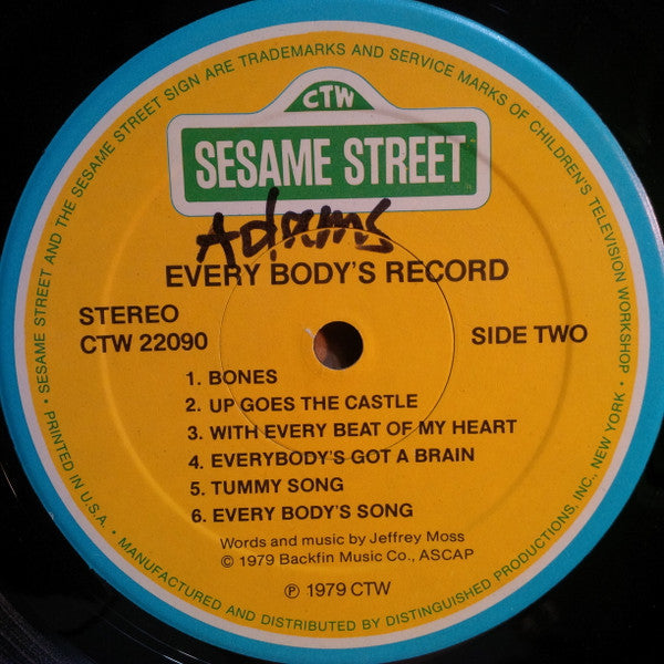 Sesame Street - Every Body's Record (LP) (G+) - Endless Media