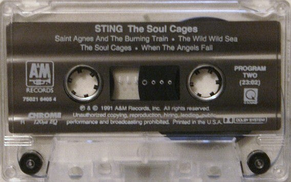 Sting - The Soul Cages (Cassette) (VG) - Endless Media