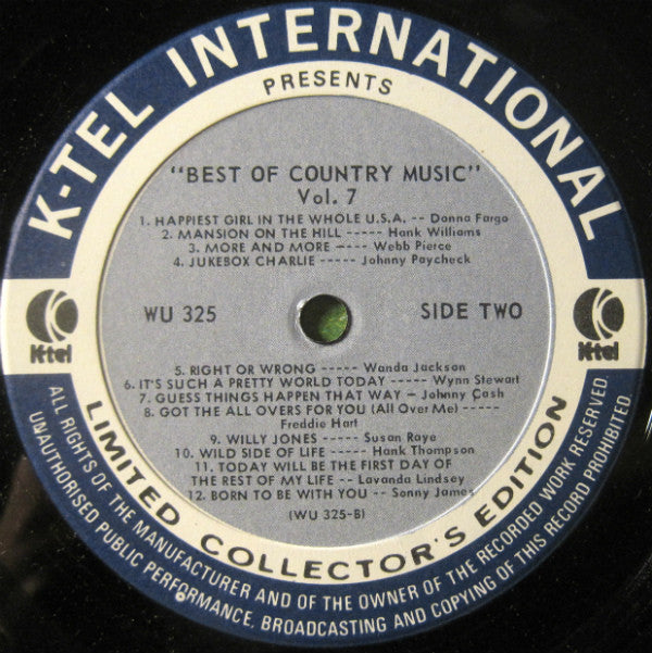 Various - The Best Of Country Music Vol. 7 (LP) (M) - Endless Media