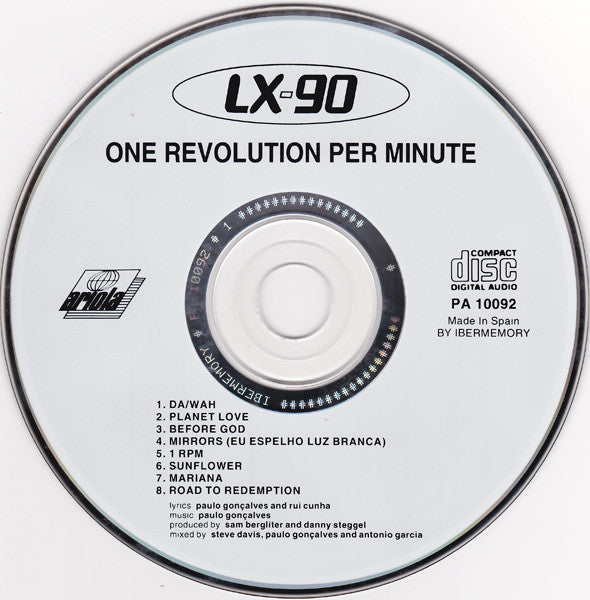 LX-90 - One Revolution Per Minute (CD) (VG+) - Endless Media